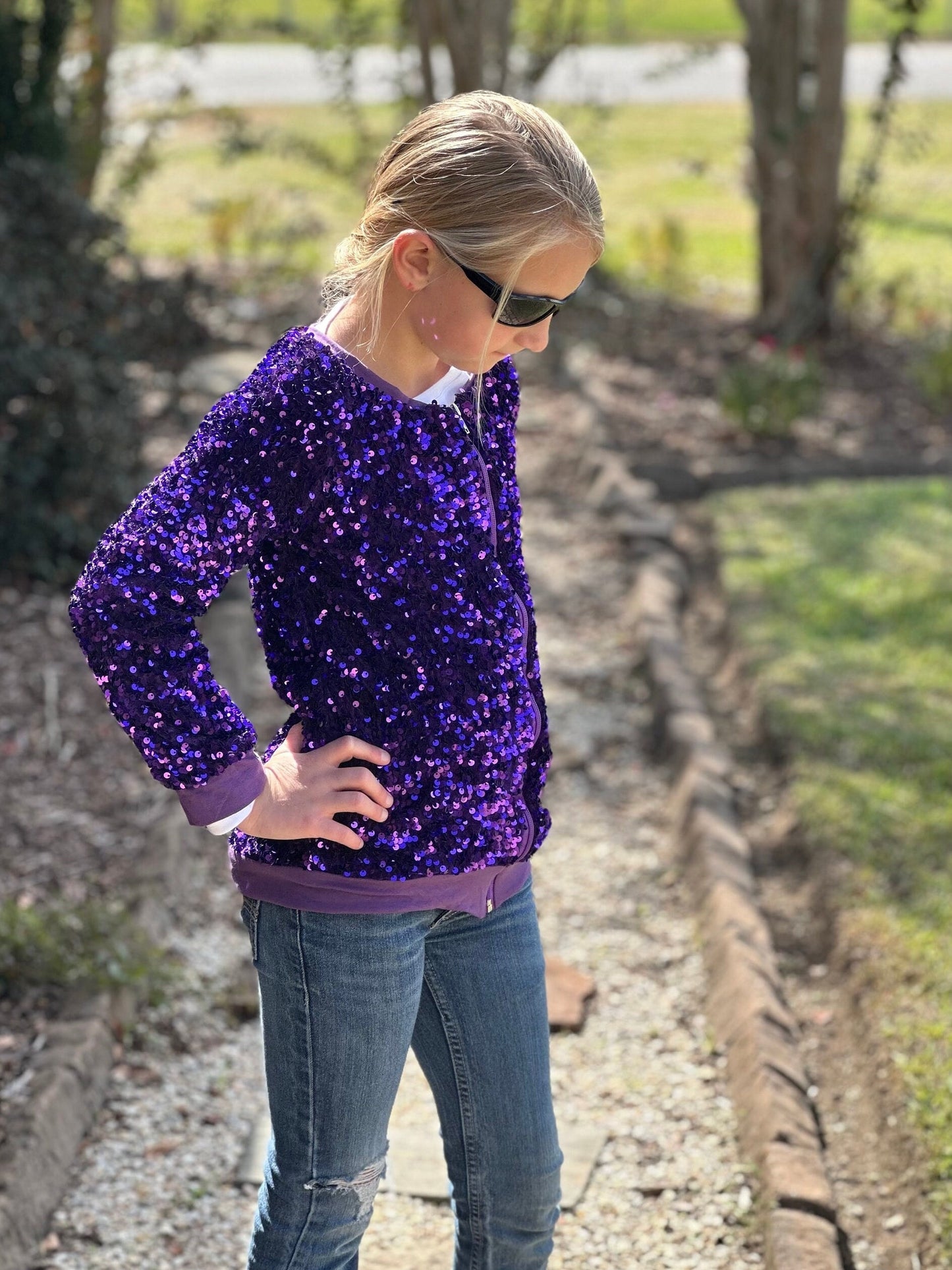 Royal Purple Sequin Jacket