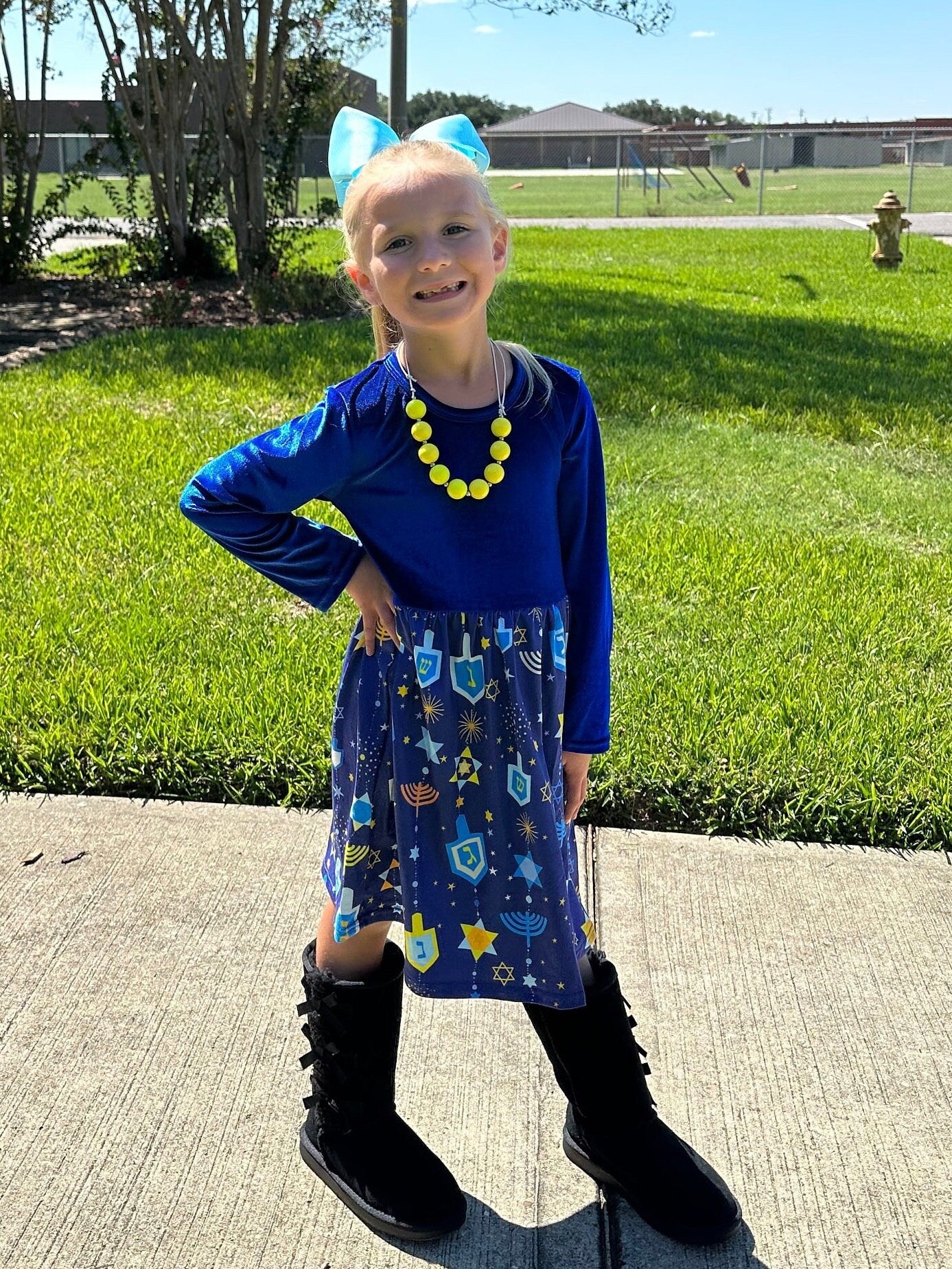 Velvet Hanukkah Dress