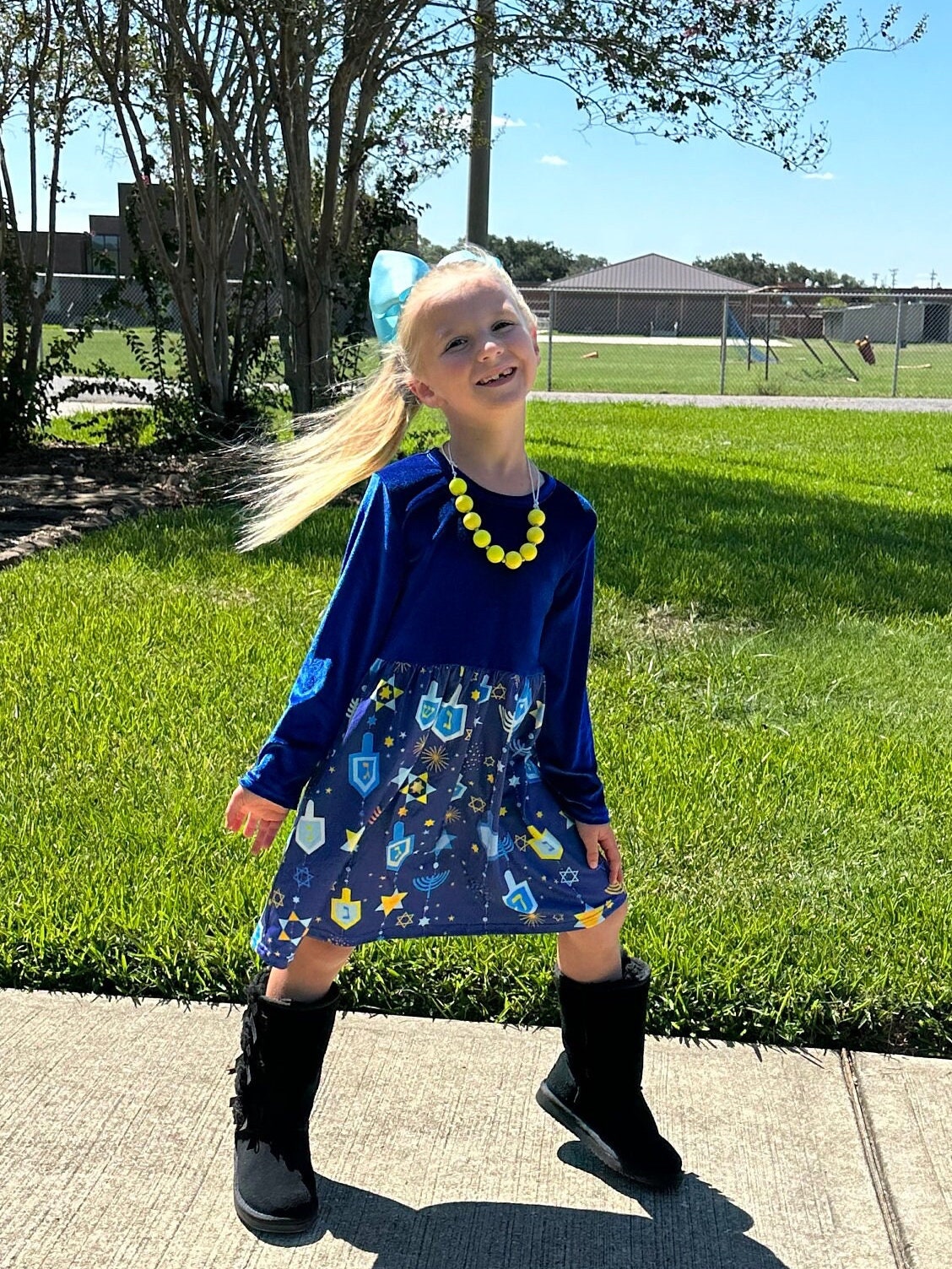 Velvet Hanukkah Dress