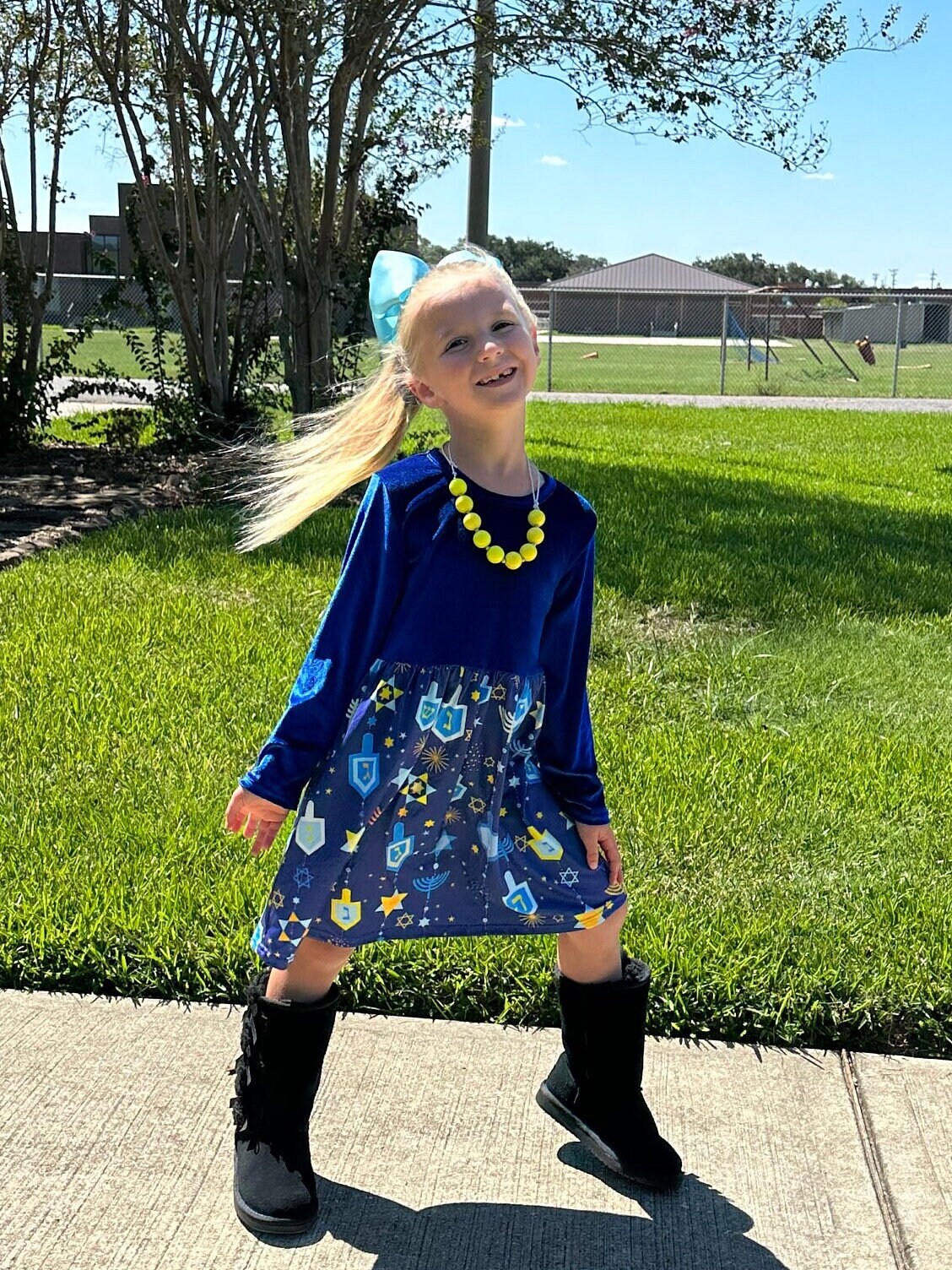 Velvet Hanukkah Dress