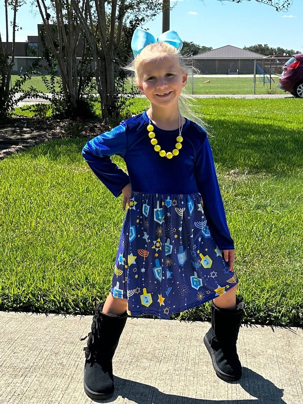 Velvet Hanukkah Dress