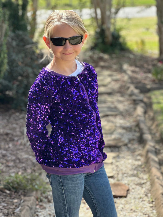 Royal Purple Sequin Jacket