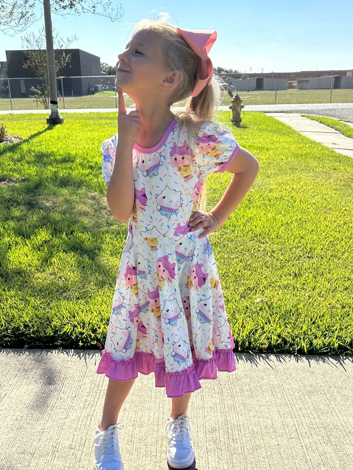 Cakey and Momma Box Twirl Dress