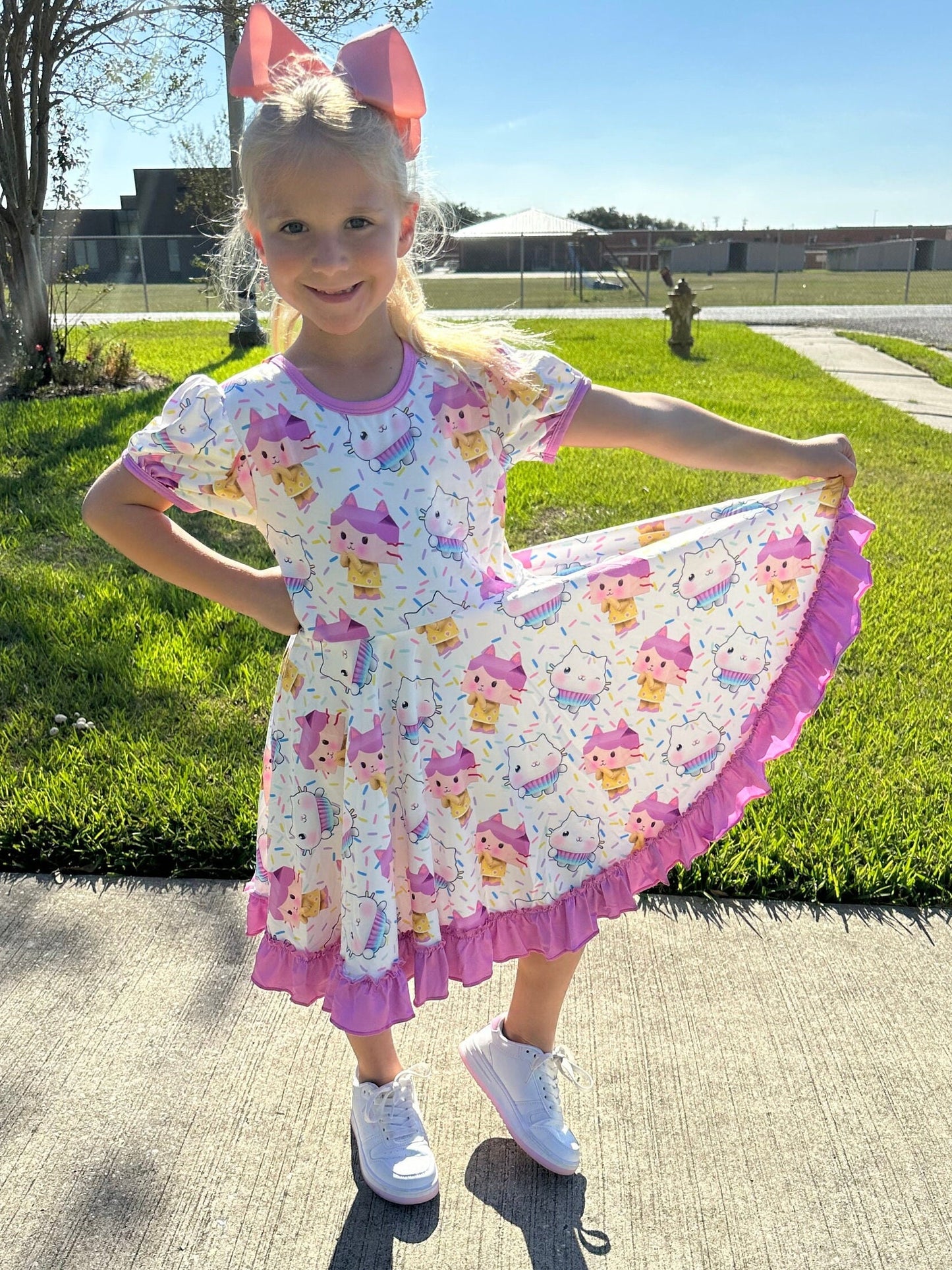 Cakey and Momma Box Twirl Dress