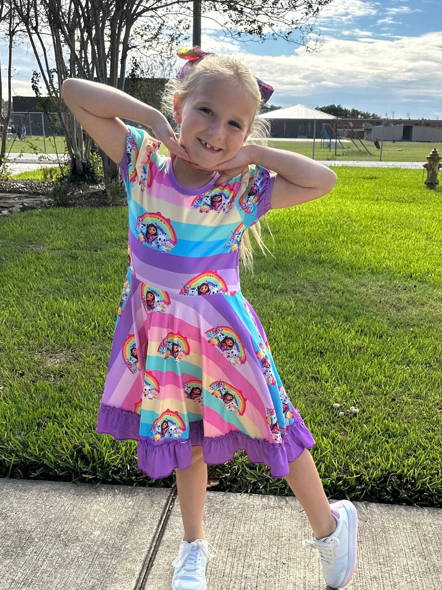 Rainbow Dollhouse and Friends Twirl Dress