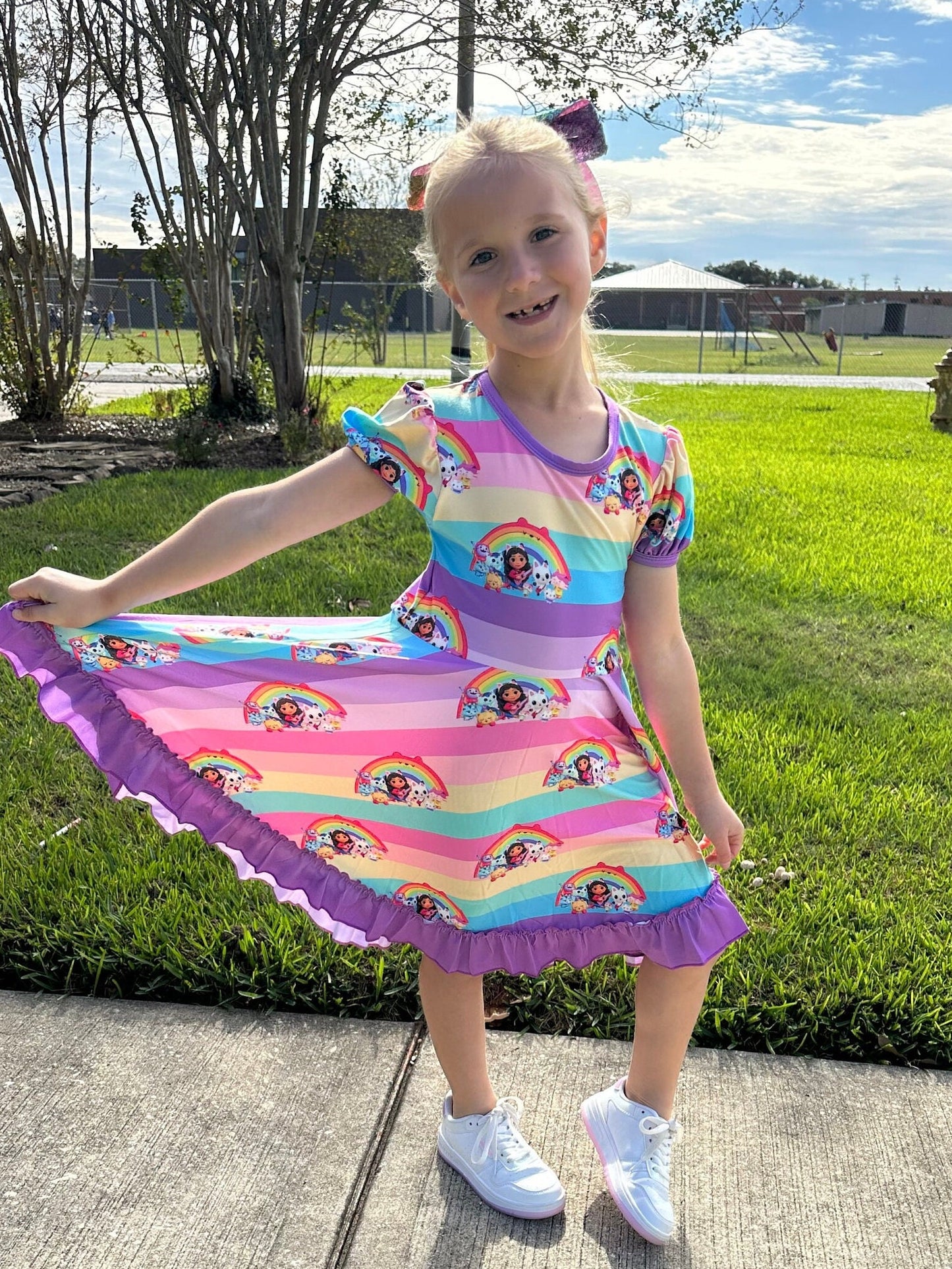 Rainbow Dollhouse and Friends Twirl Dress