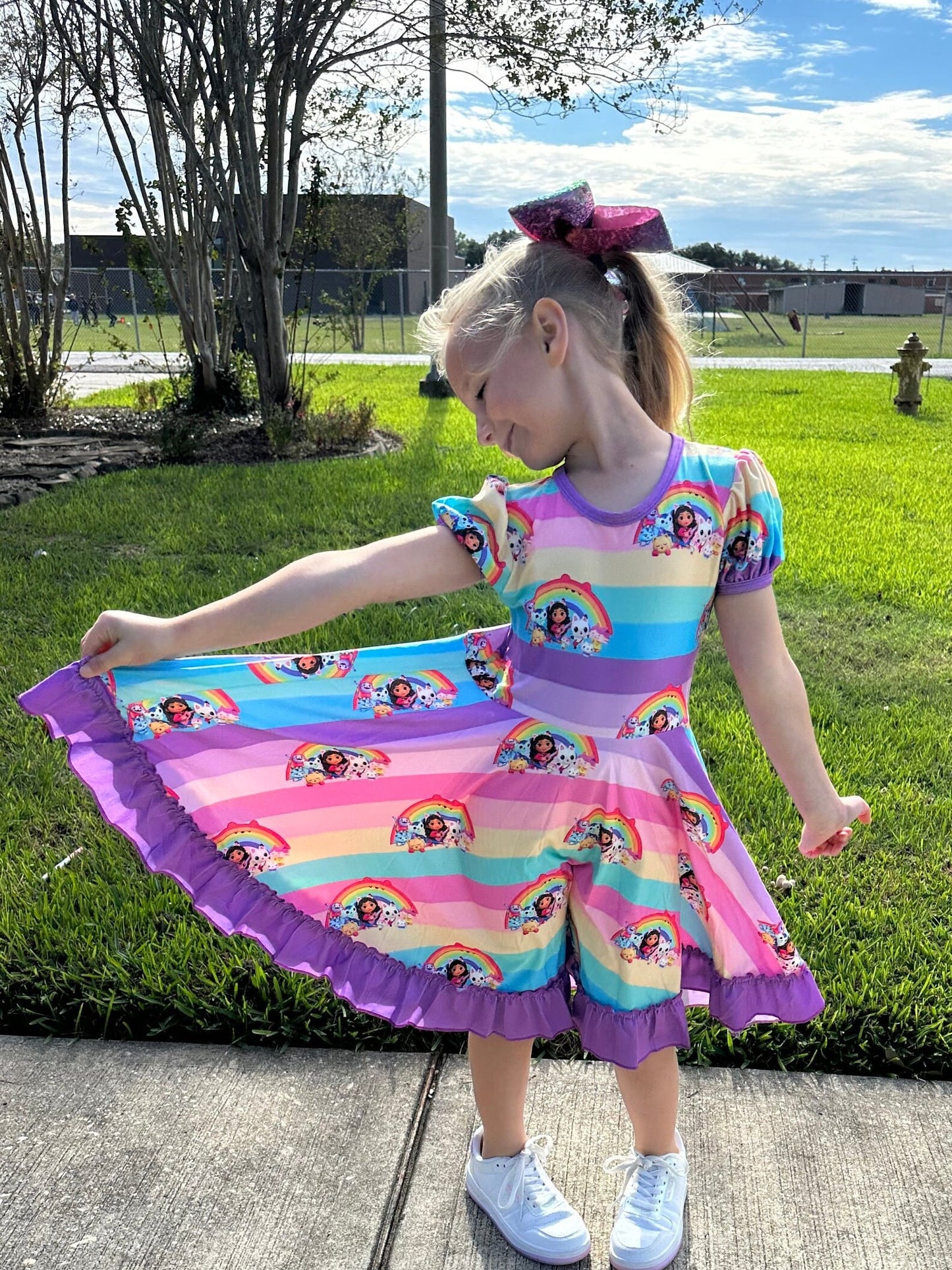 Rainbow Dollhouse and Friends Twirl Dress