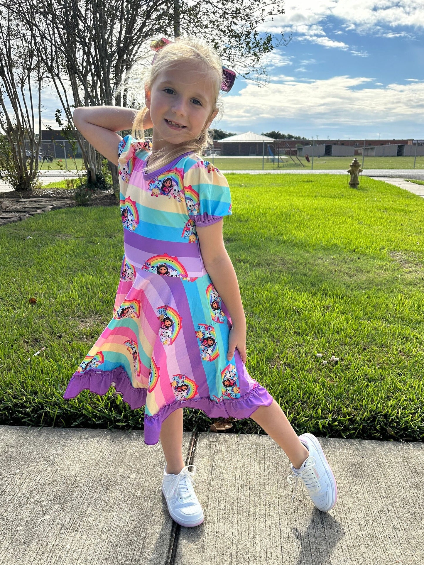 Rainbow Dollhouse and Friends Twirl Dress