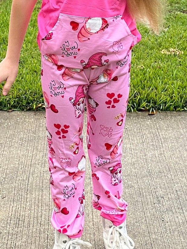 Valentines Day Gnomes Jogger Set