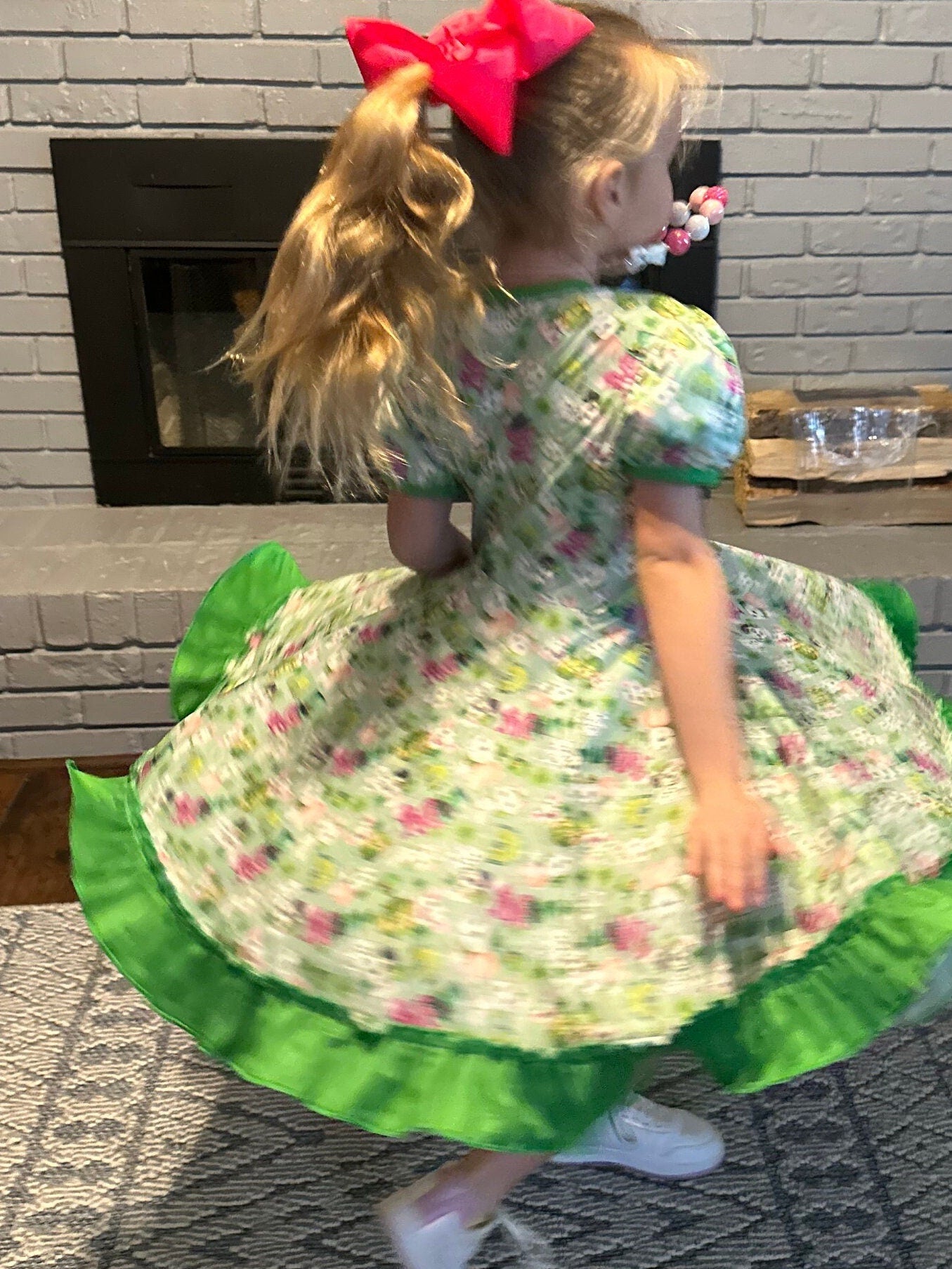 St Patricks Day Lucky Twirl Dress