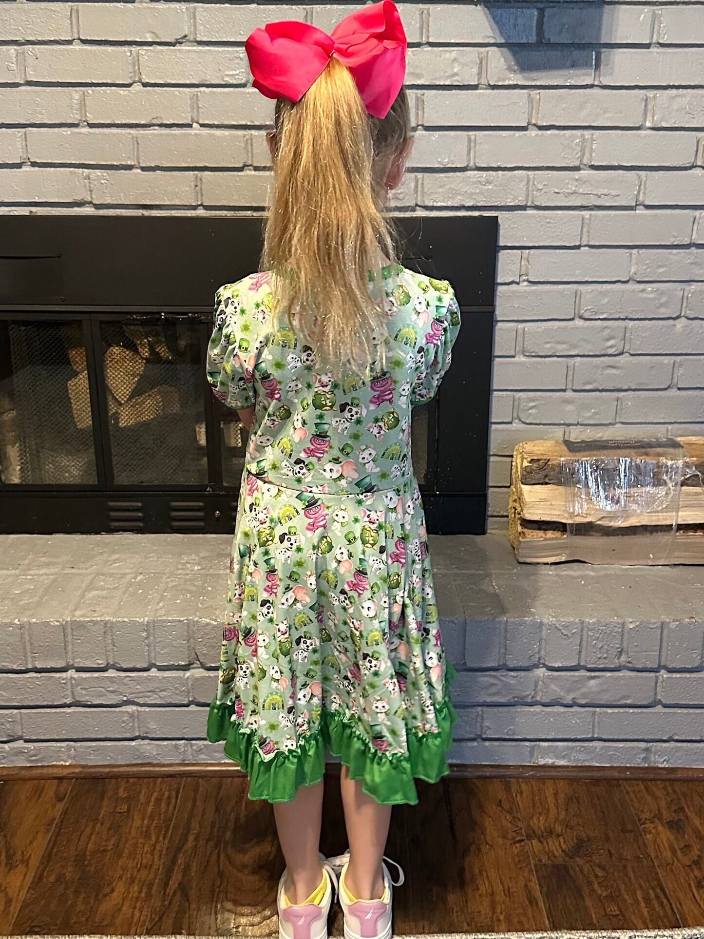 St Patricks Day Lucky Twirl Dress