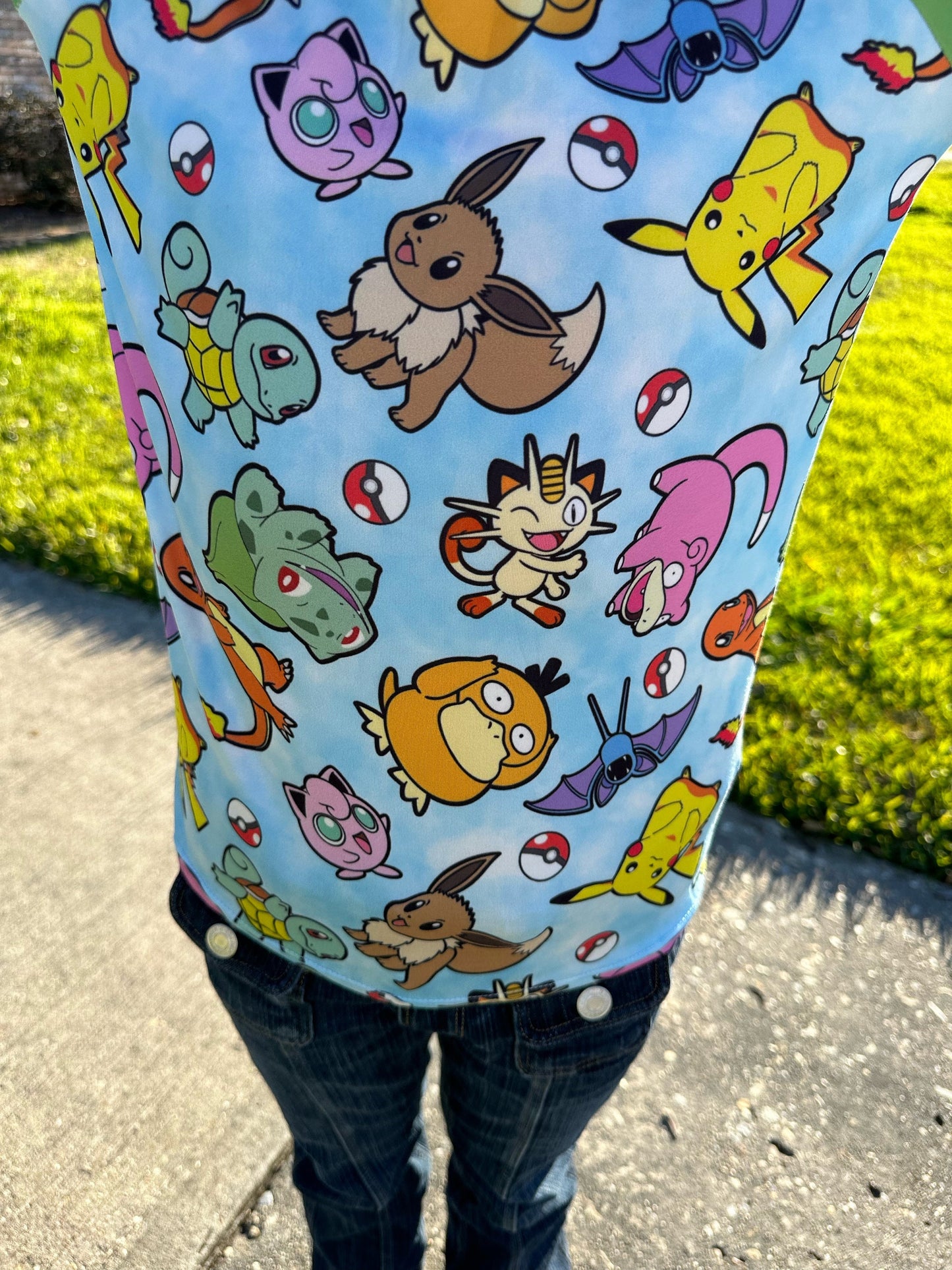 Pocket Characters Raglan shirt