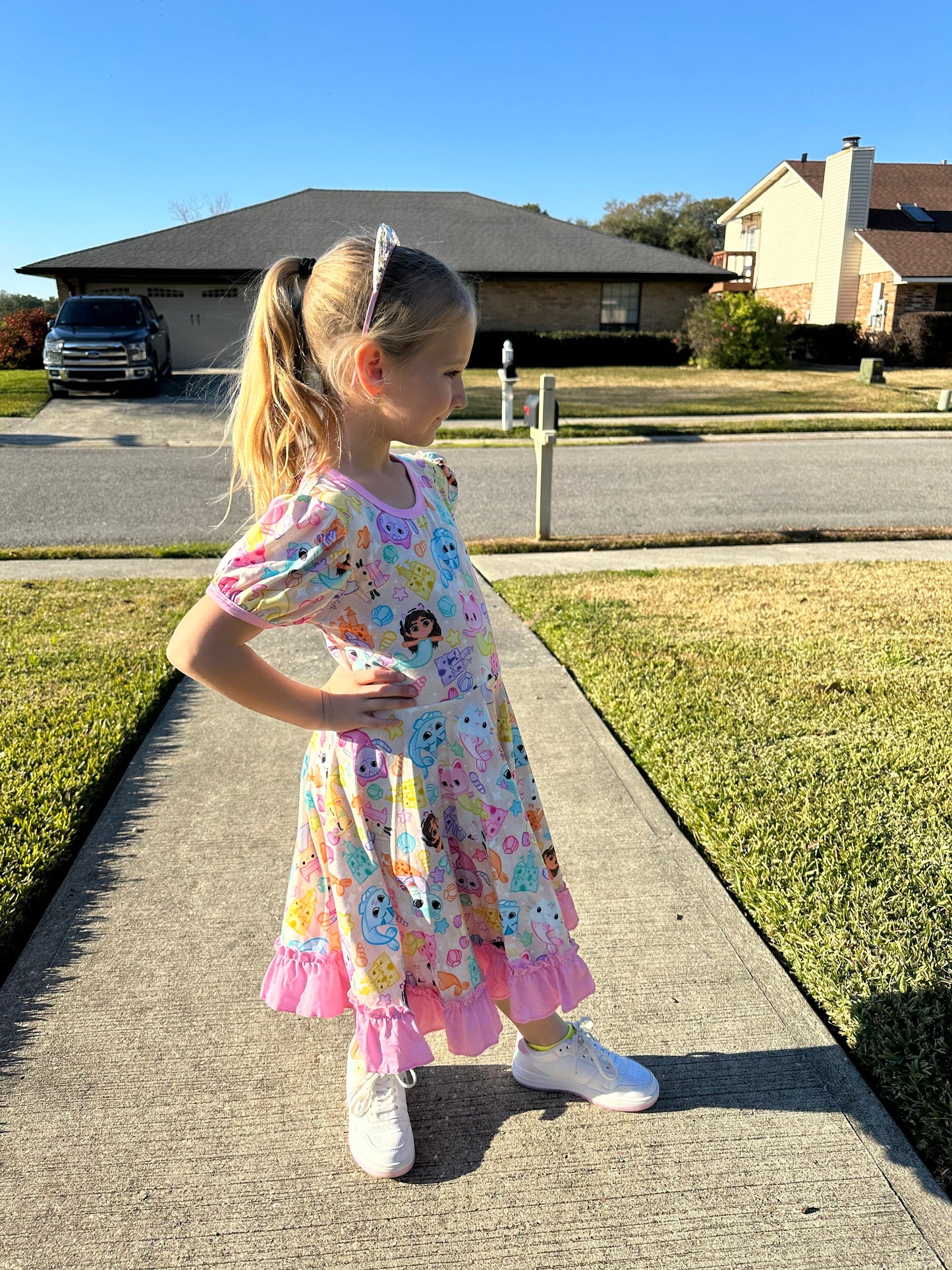 Dollhouse Beach Fun Twirl Dress