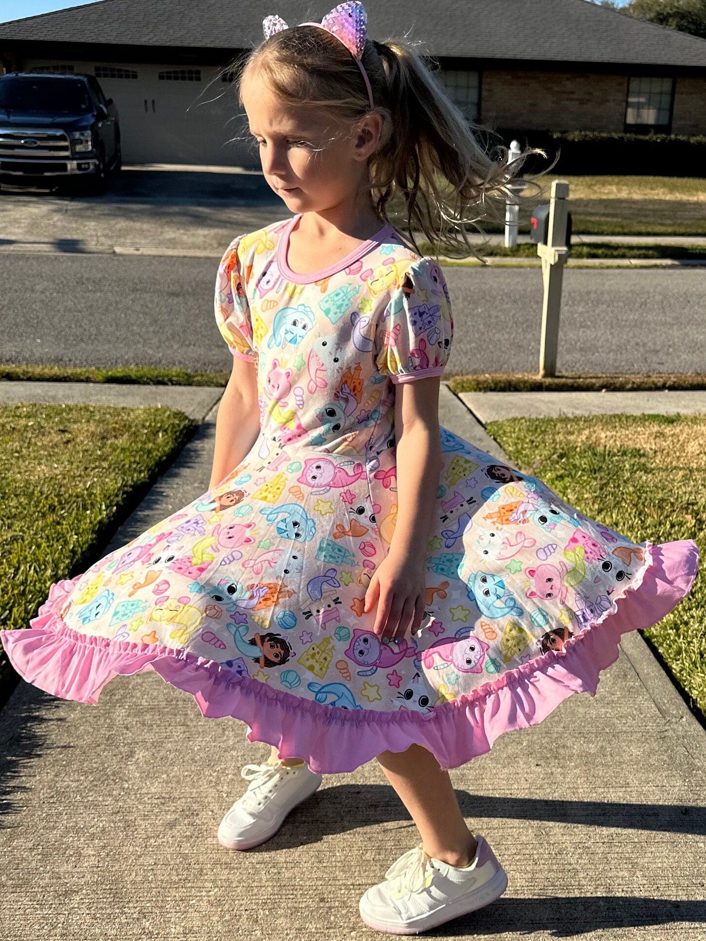 Dollhouse Beach Fun Twirl Dress