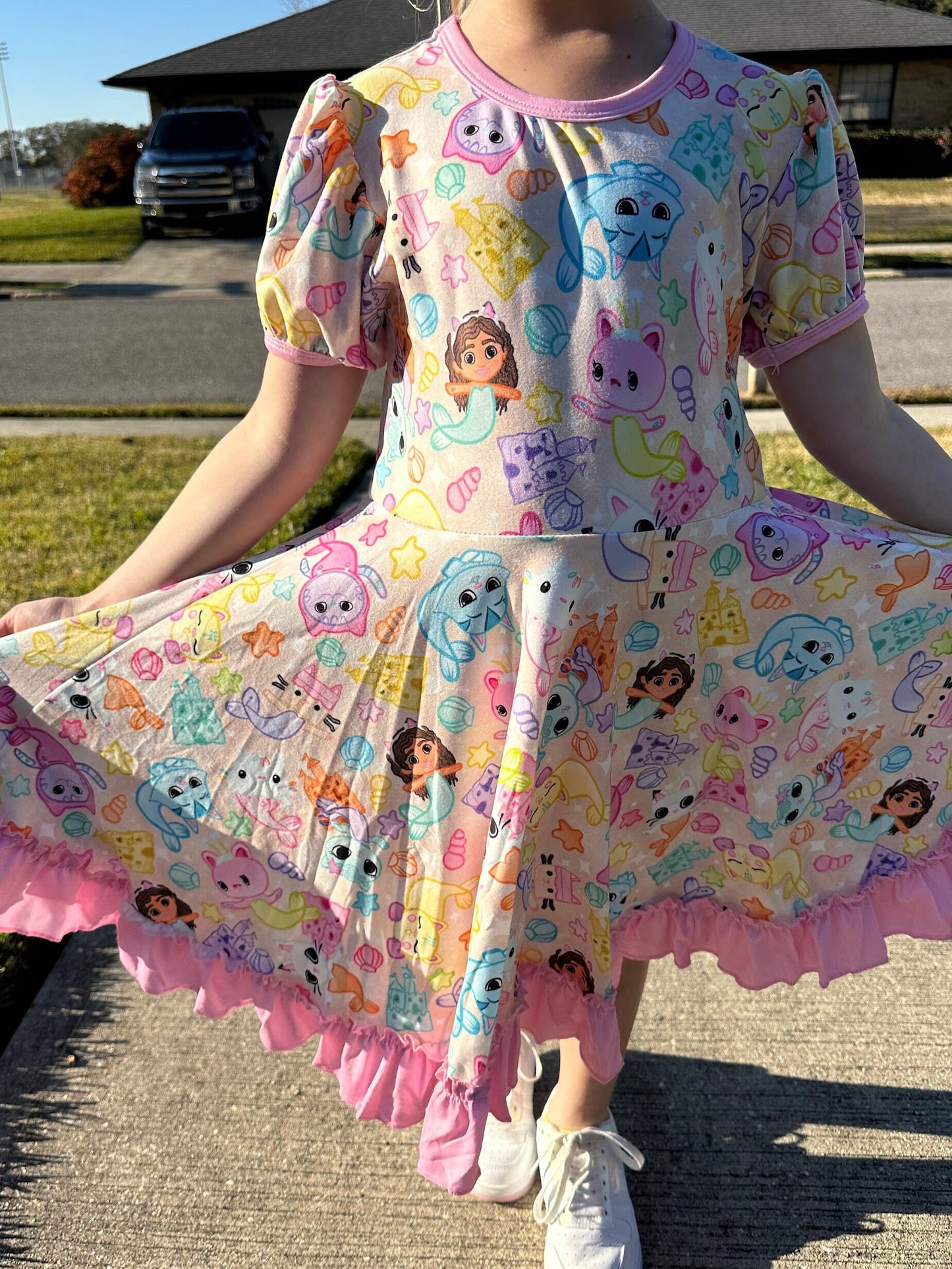 Dollhouse Beach Fun Twirl Dress