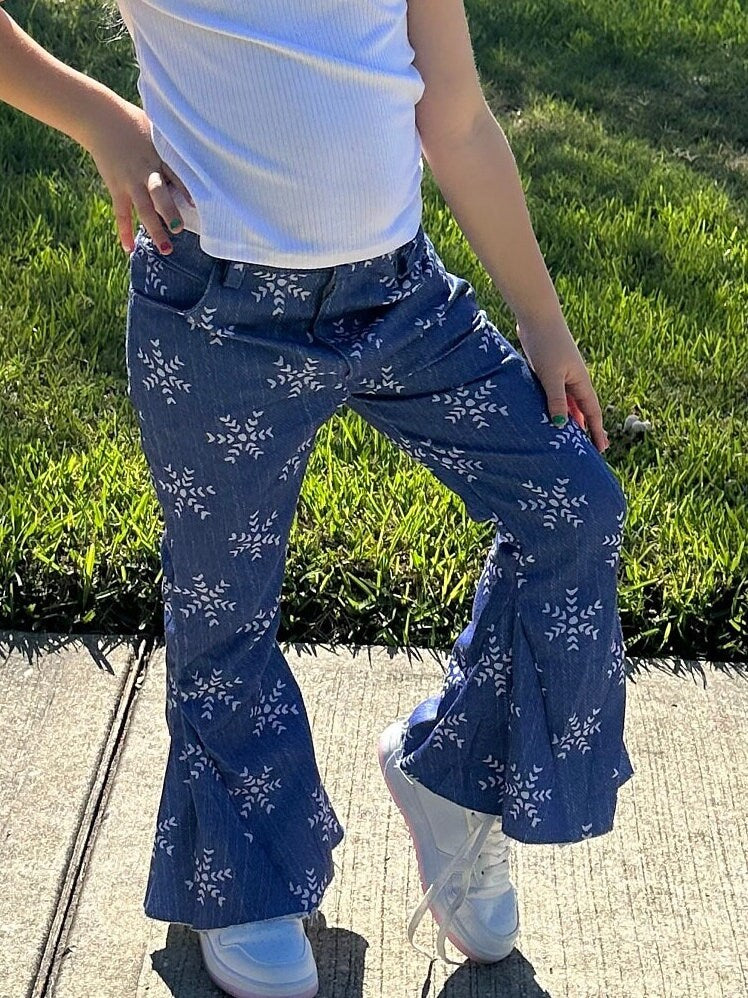 Faux Denim Jeans