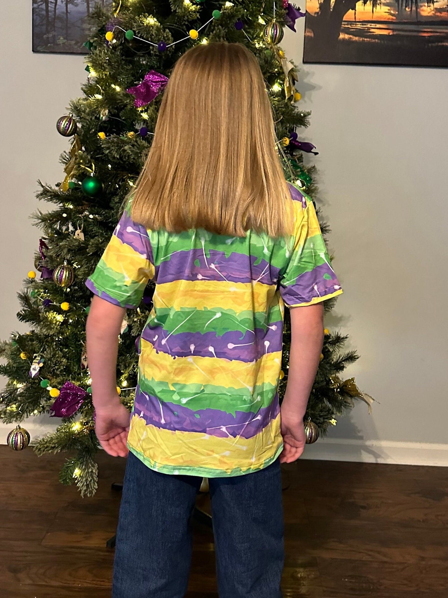 Mardi Gras polo shirt