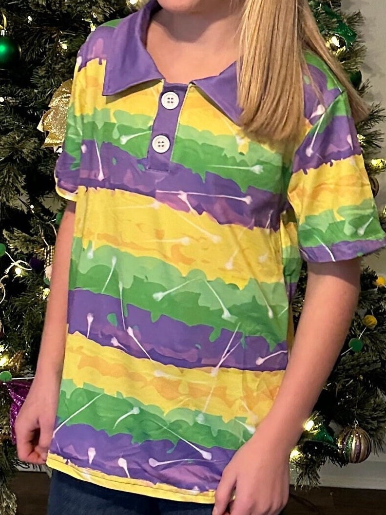 Mardi Gras polo shirt