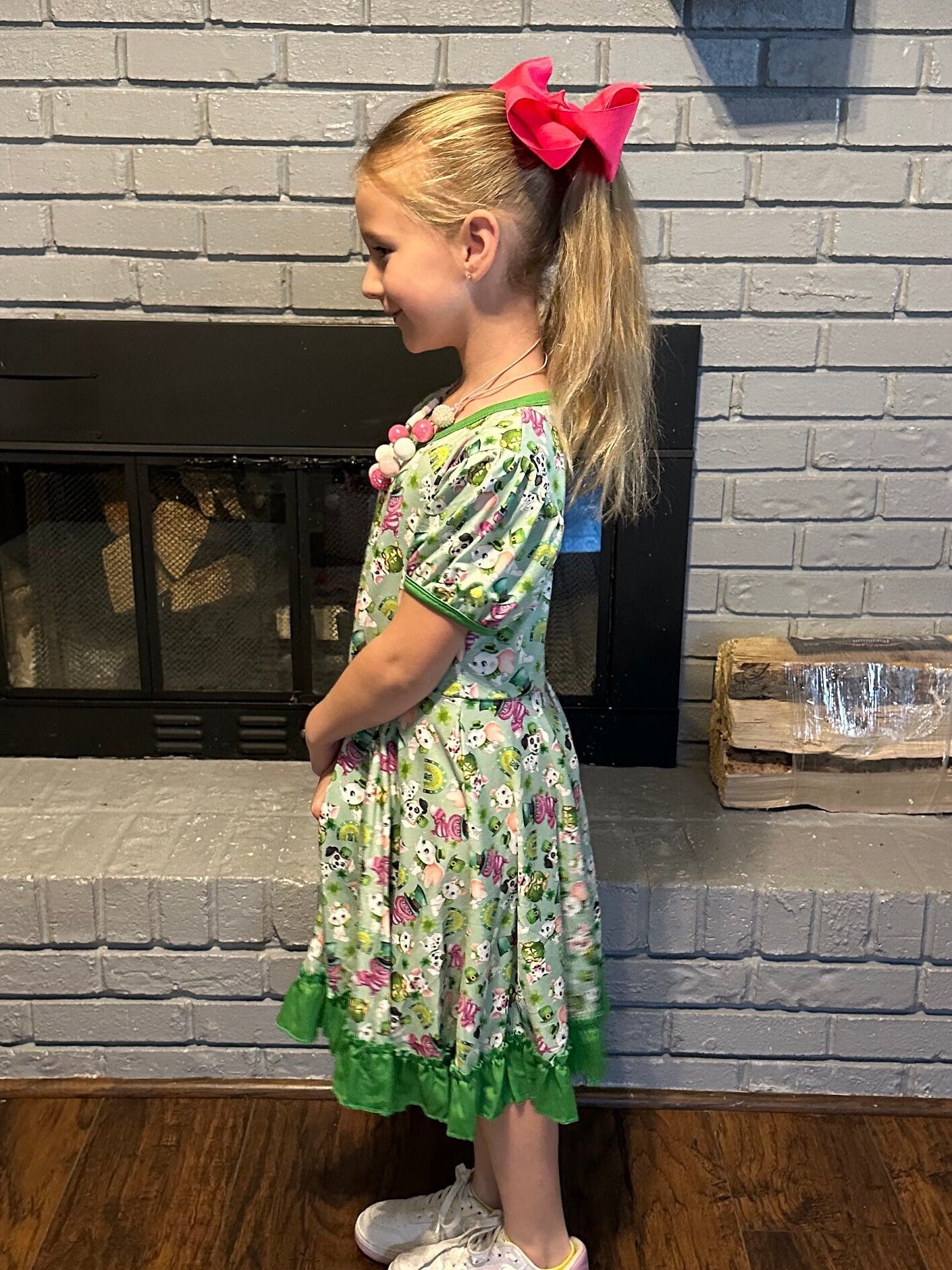 St Patricks Day Lucky Twirl Dress