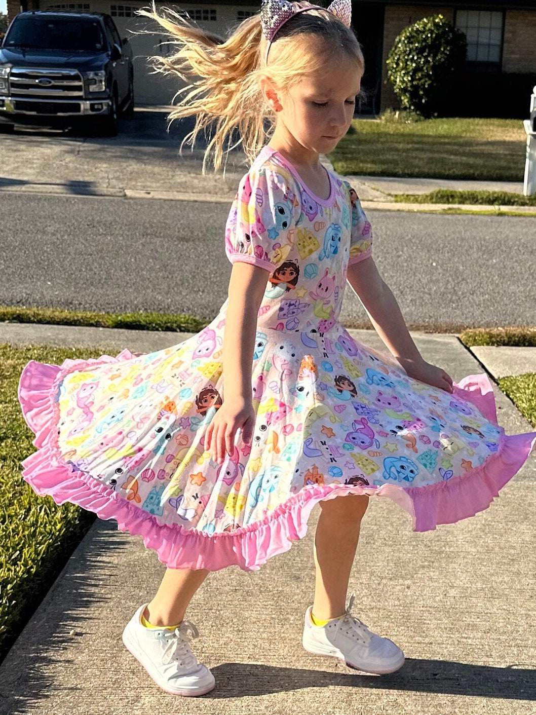 Dollhouse Beach Fun Twirl Dress