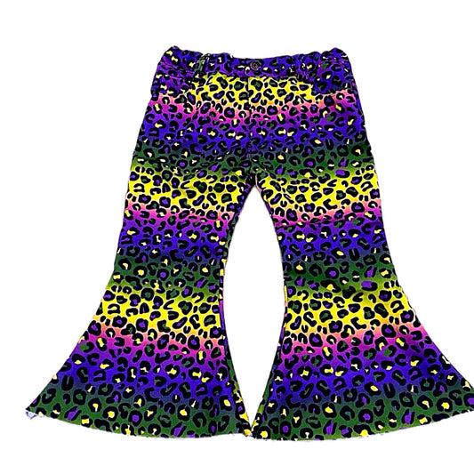 Rainbow Leopard Faux Denim Jeans