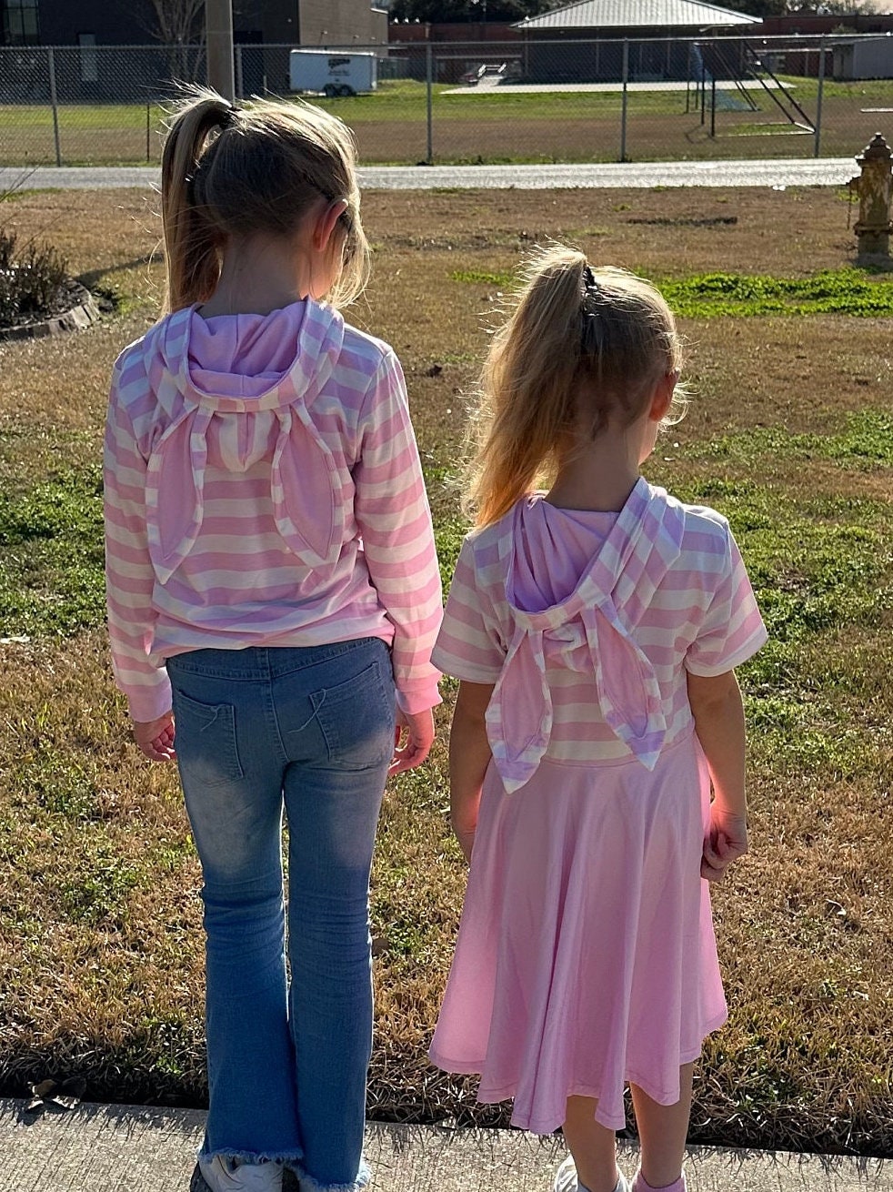 Pink Bunny Eared Twirl Dress