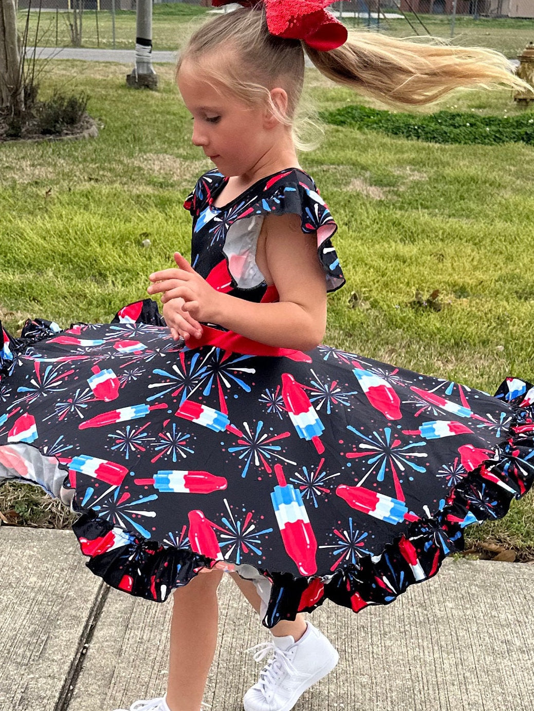 Fireworks and Rocket Pops Twirl Dress