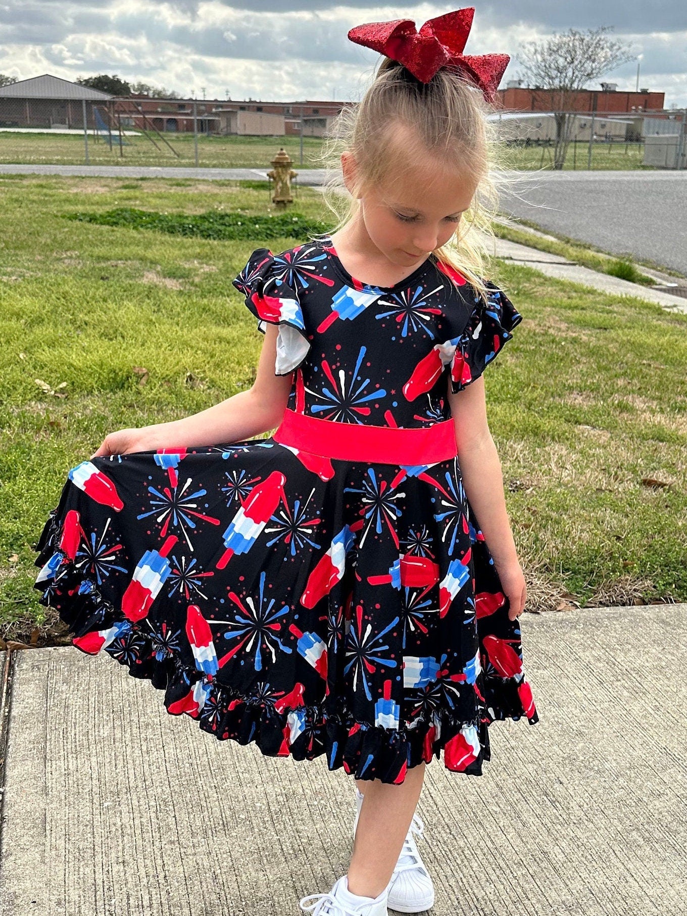 Fireworks and Rocket Pops Twirl Dress