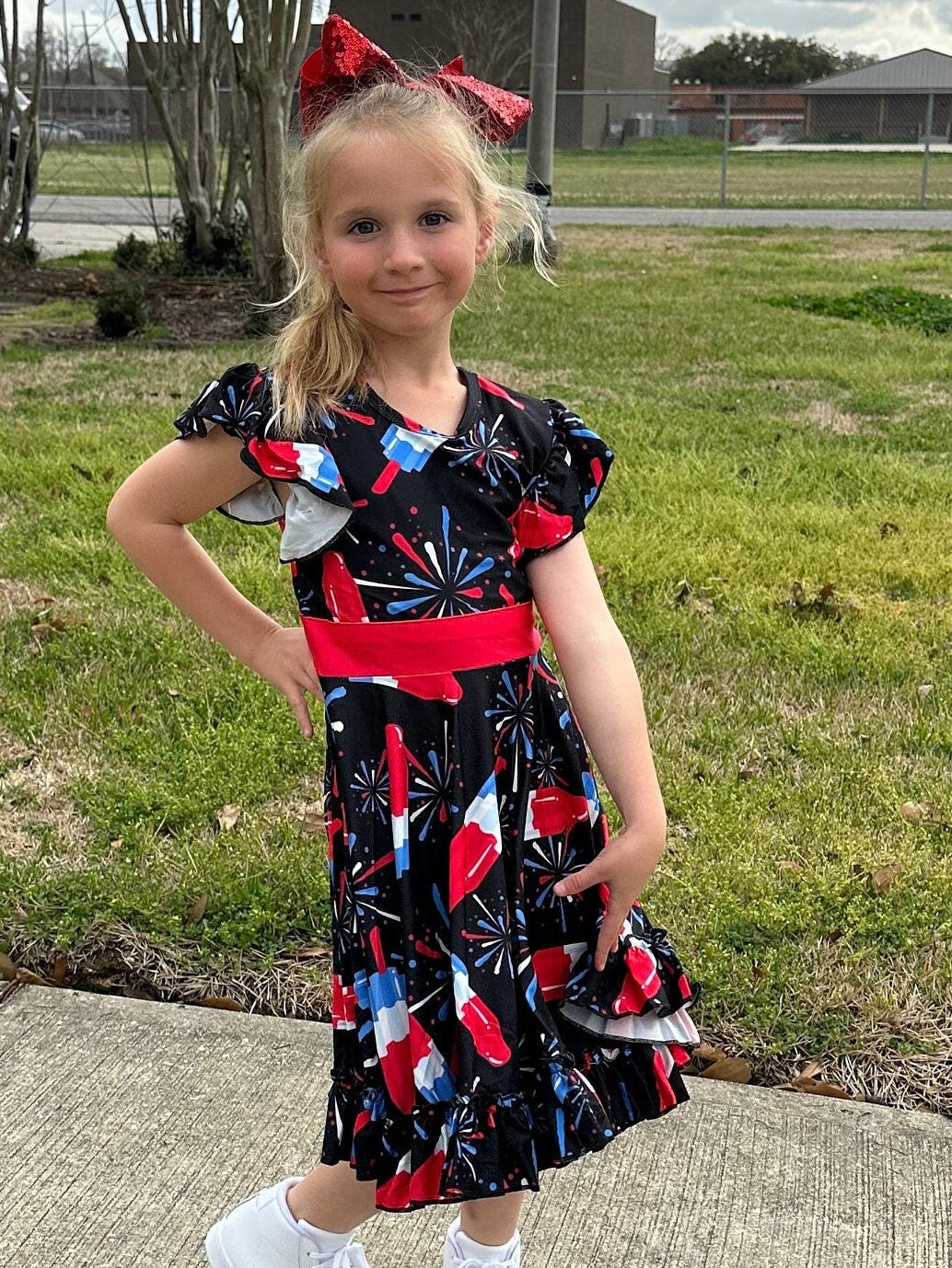 Fireworks and Rocket Pops Twirl Dress