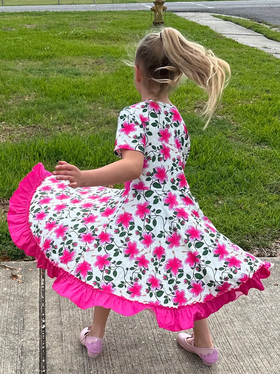 Pansies Twirl Dress