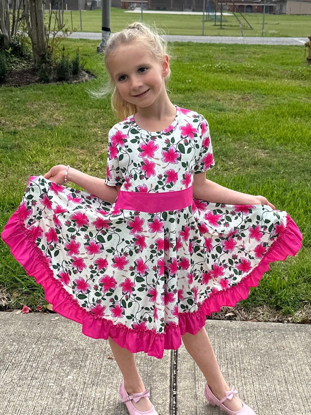 Pansies Twirl Dress