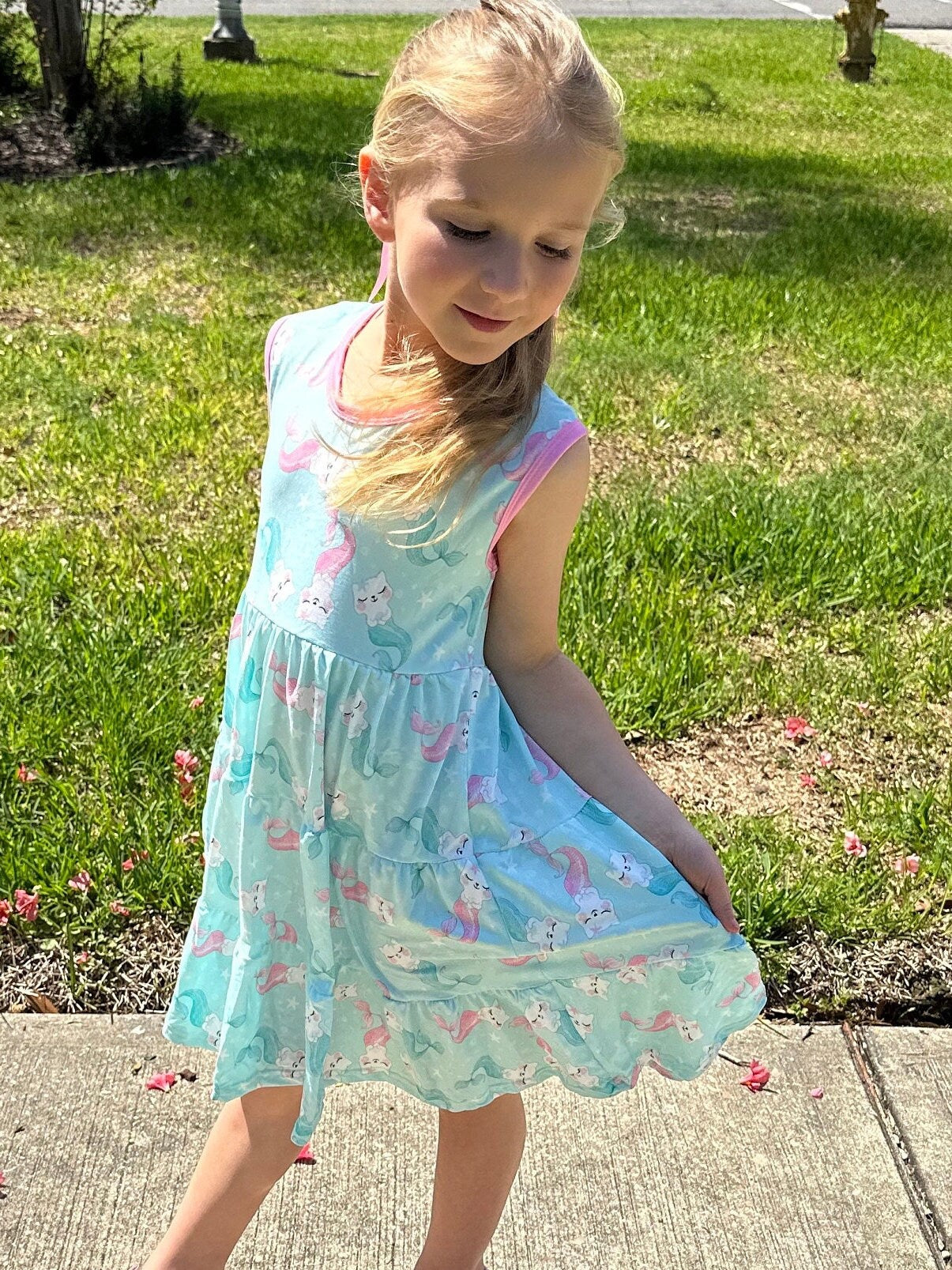 mermaid kitty tank dress