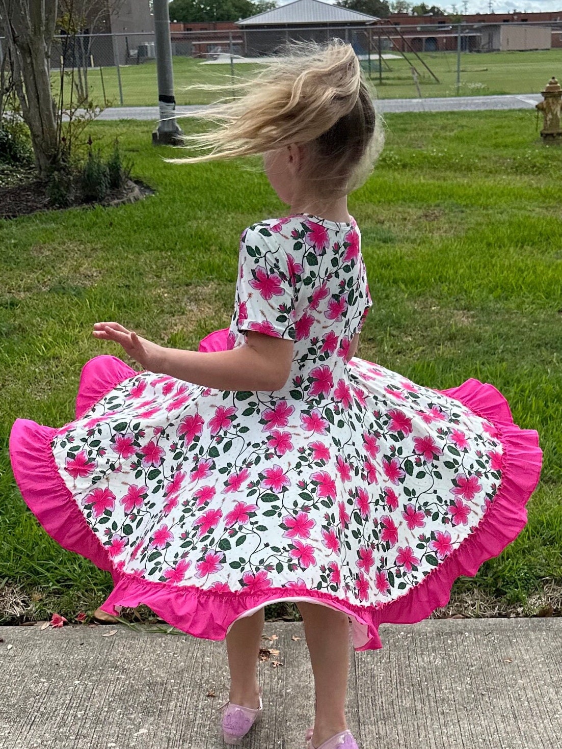 Pansies Twirl Dress