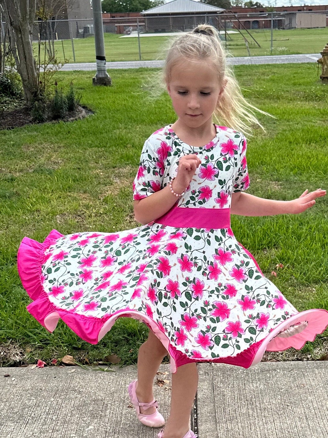 Pansies Twirl Dress