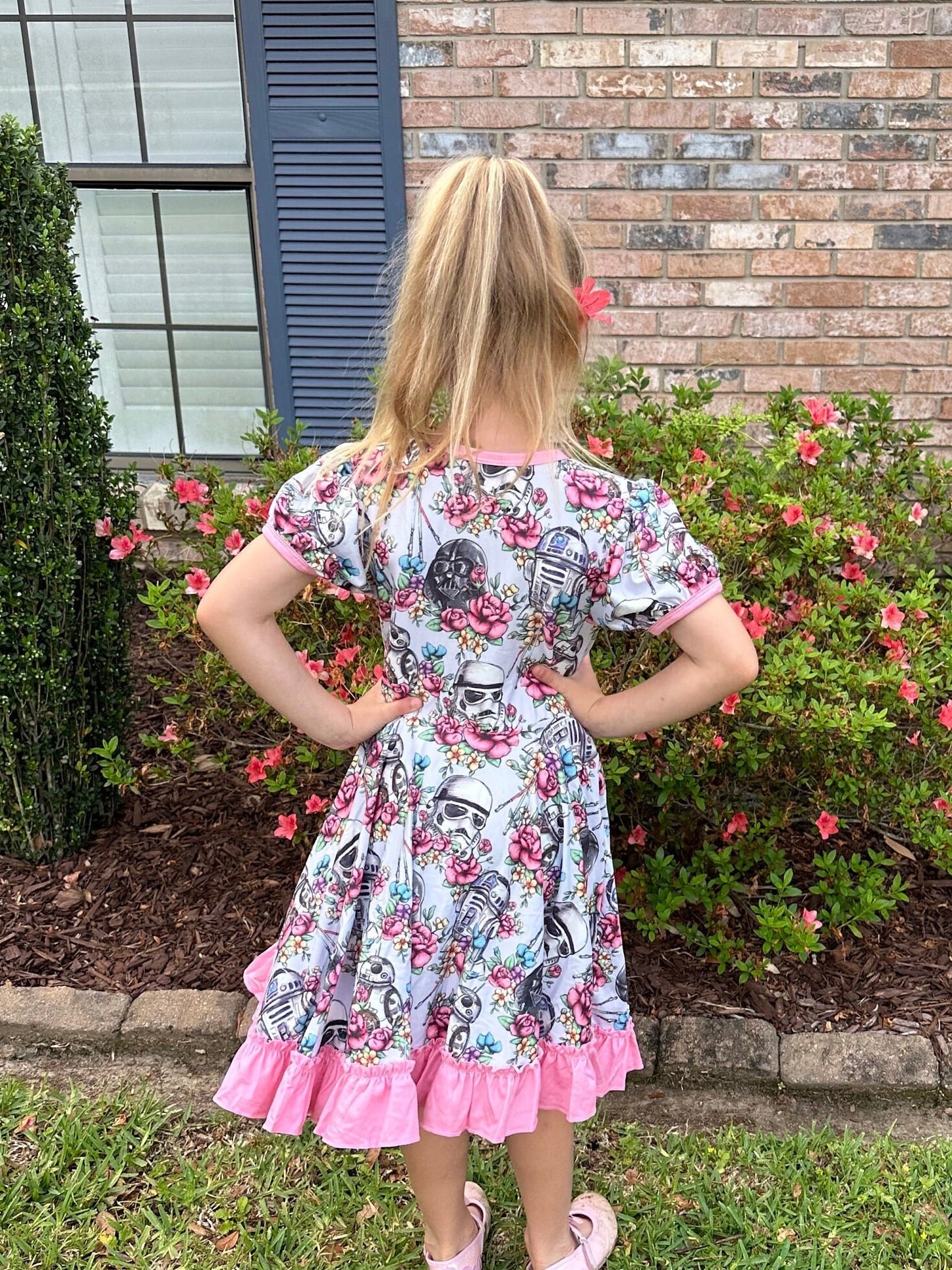 Floral War in the Stars Twirl Dress