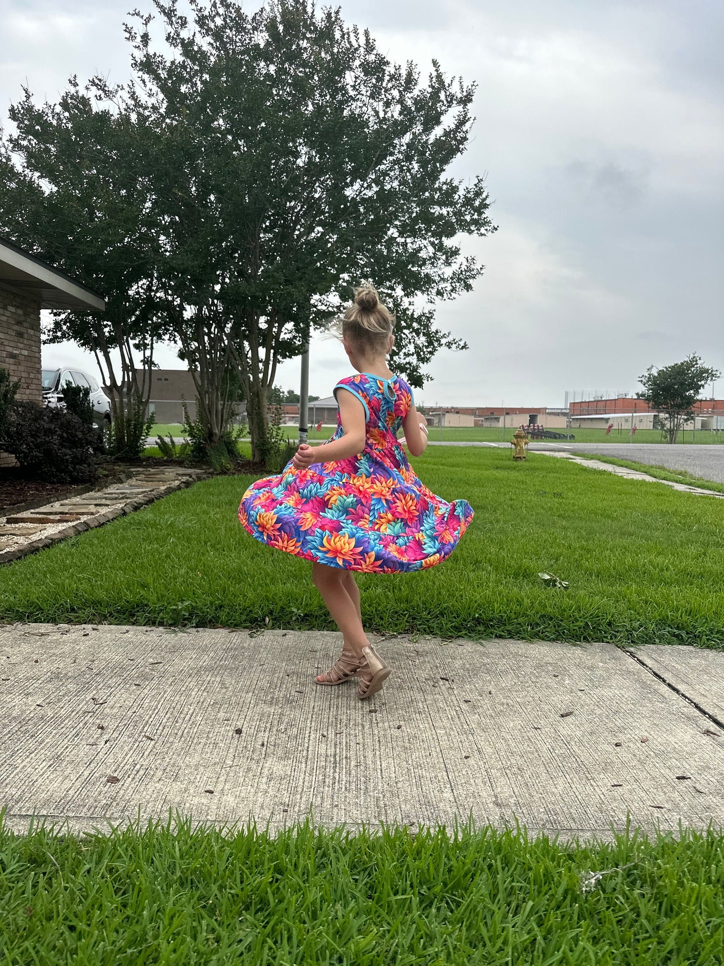 Floral Tiered Tank