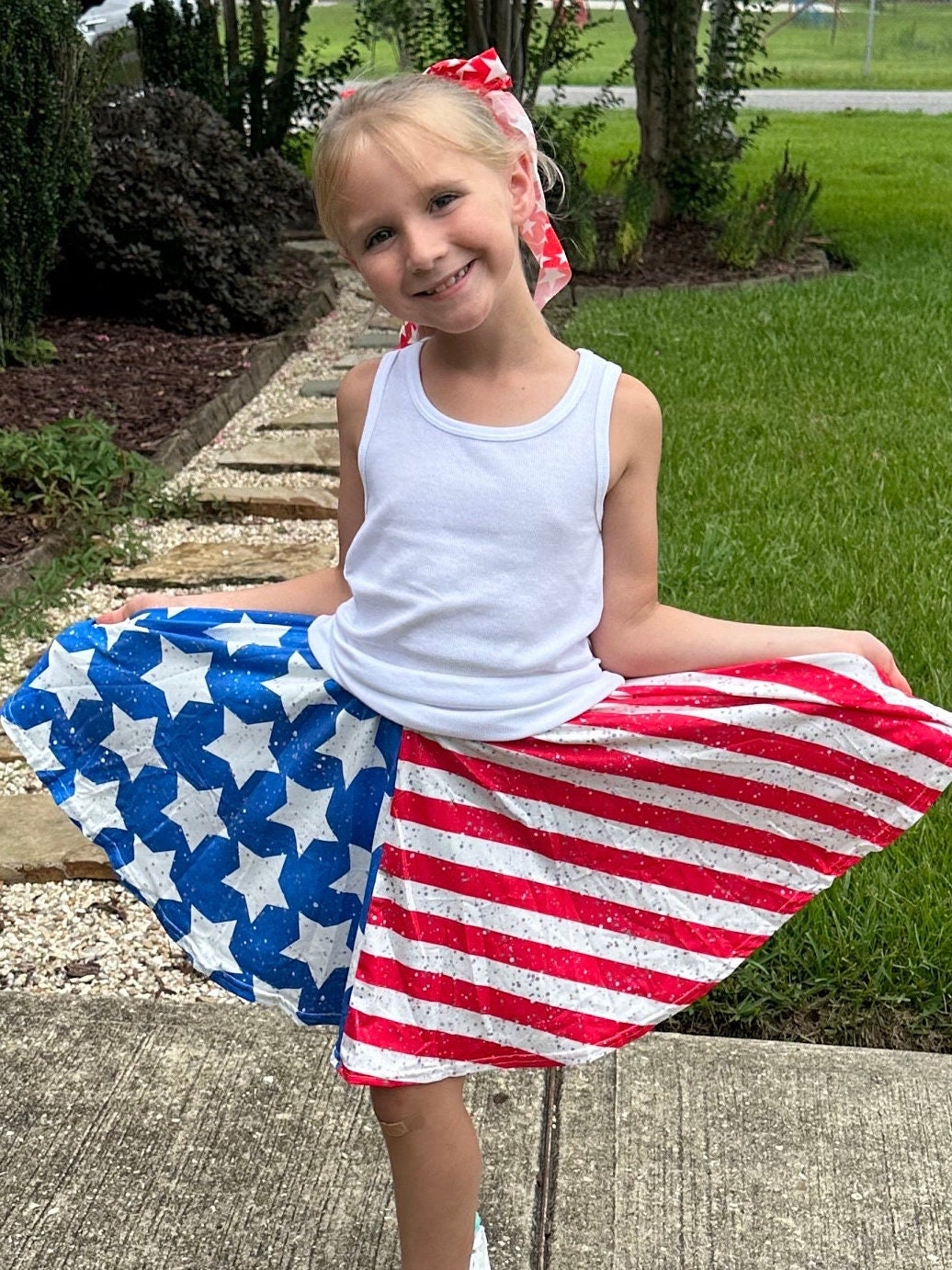 Stars and Stripes Twirl Skort