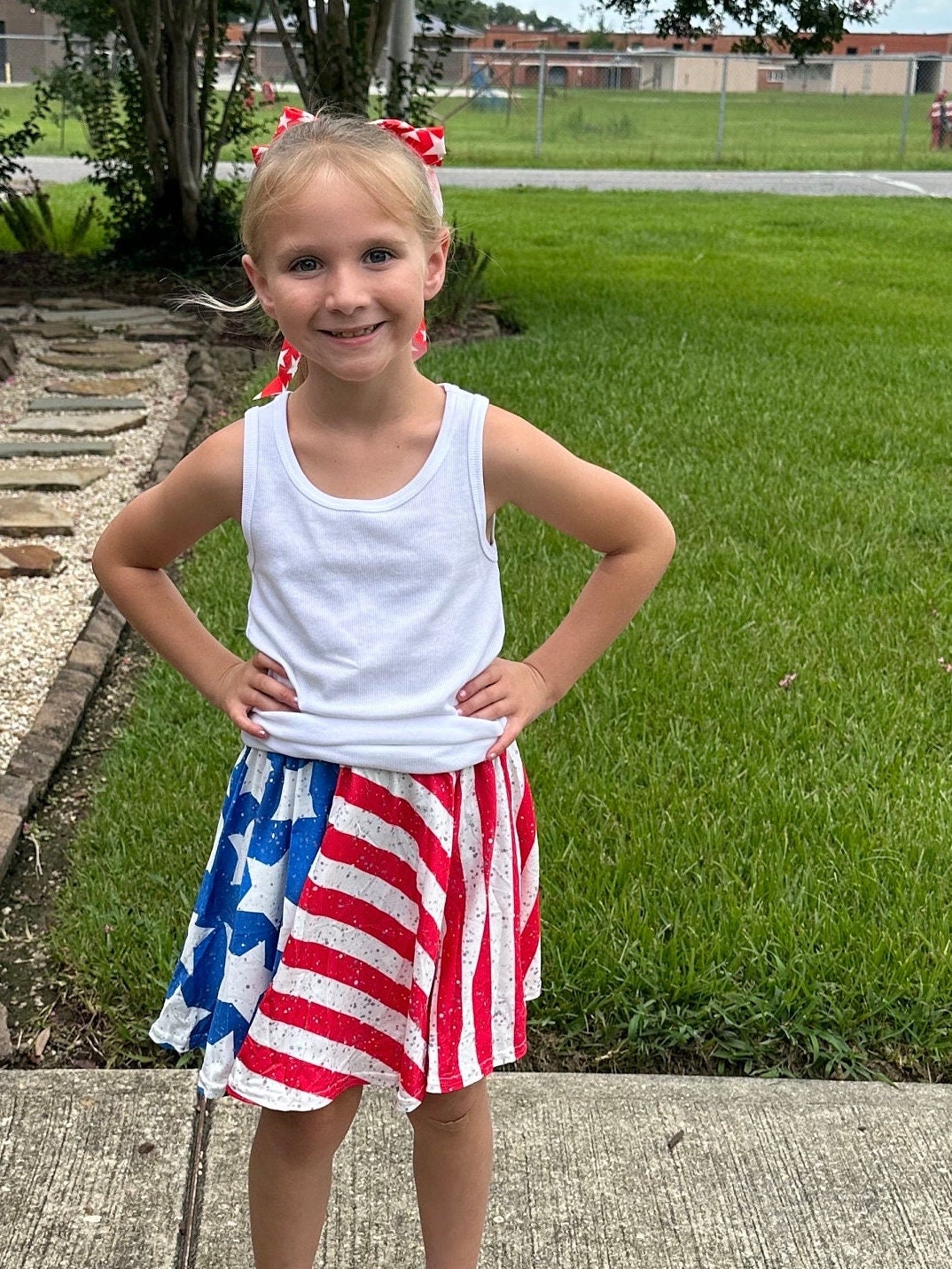 Stars and Stripes Twirl Skort