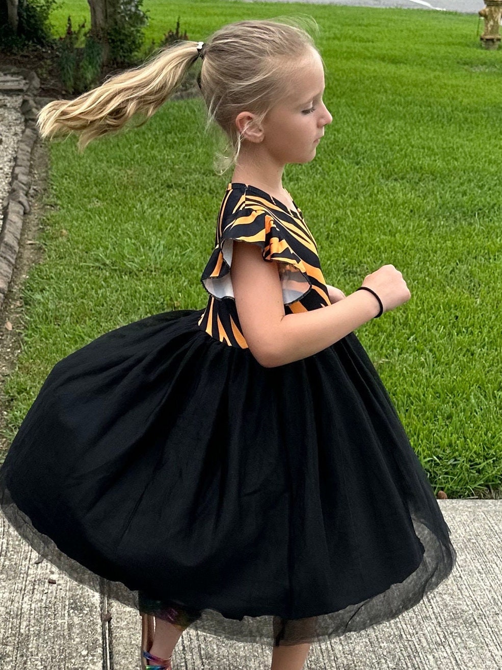 Tiger Stripes Tulle Dress