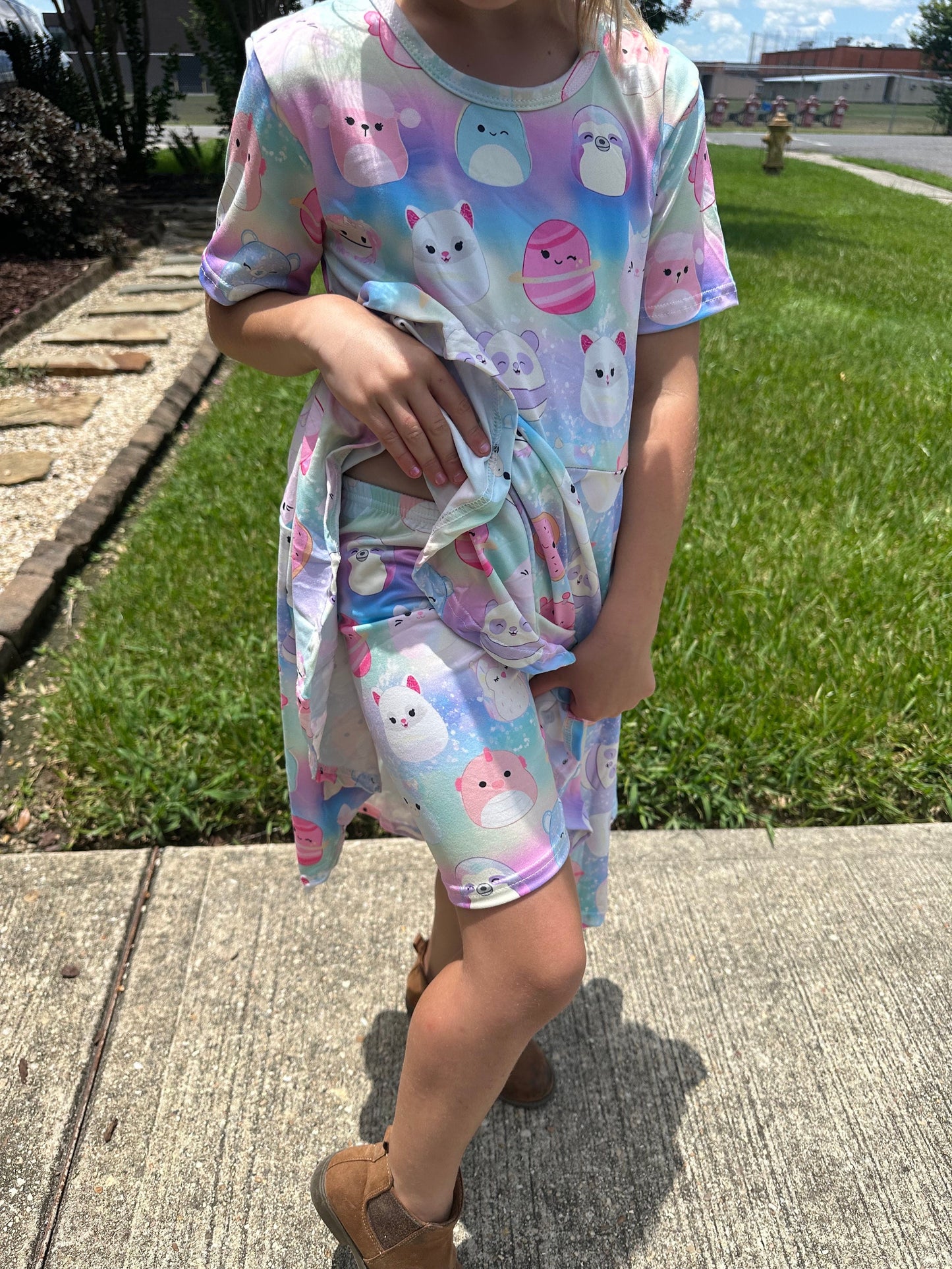 Squishmallow Friends Twirl Dress With Shorts