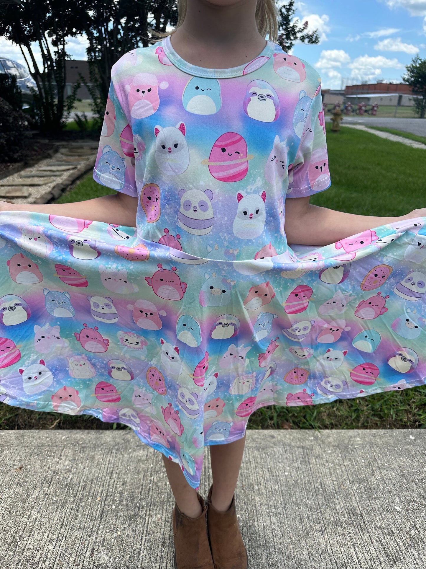 Squishmallow Friends Twirl Dress With Shorts