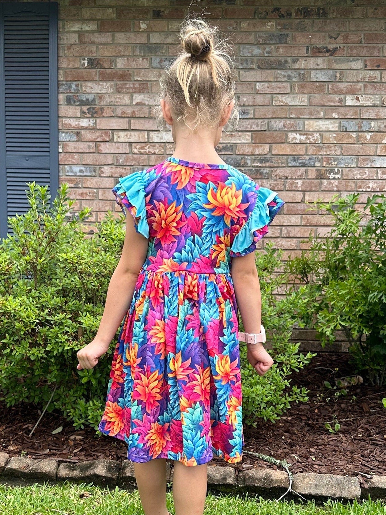 Floral Flutter Twirl Dress