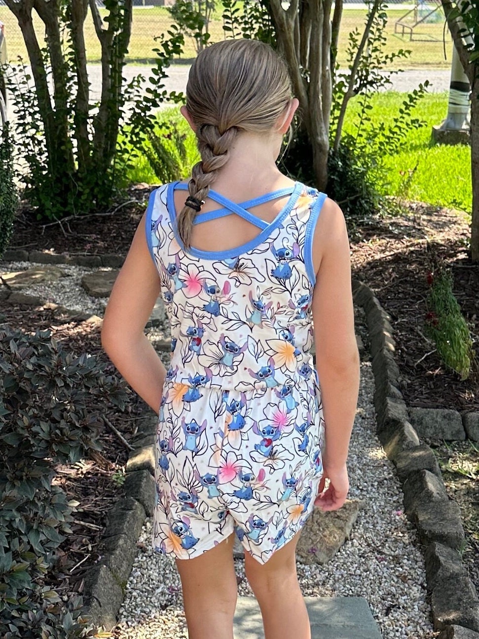 Blue Alien Romper