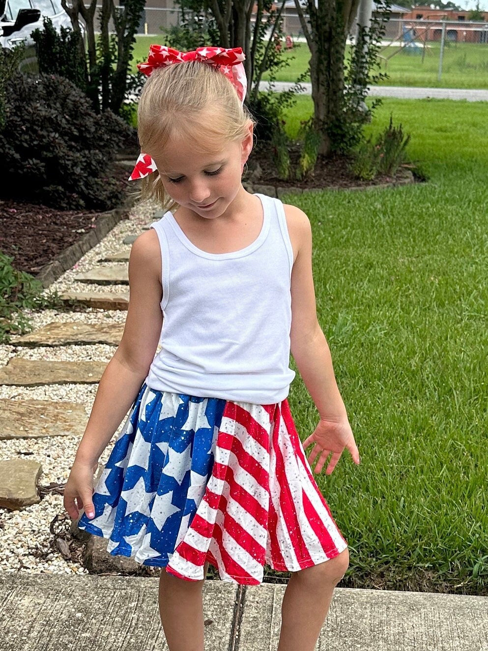 Stars and Stripes Twirl Skort