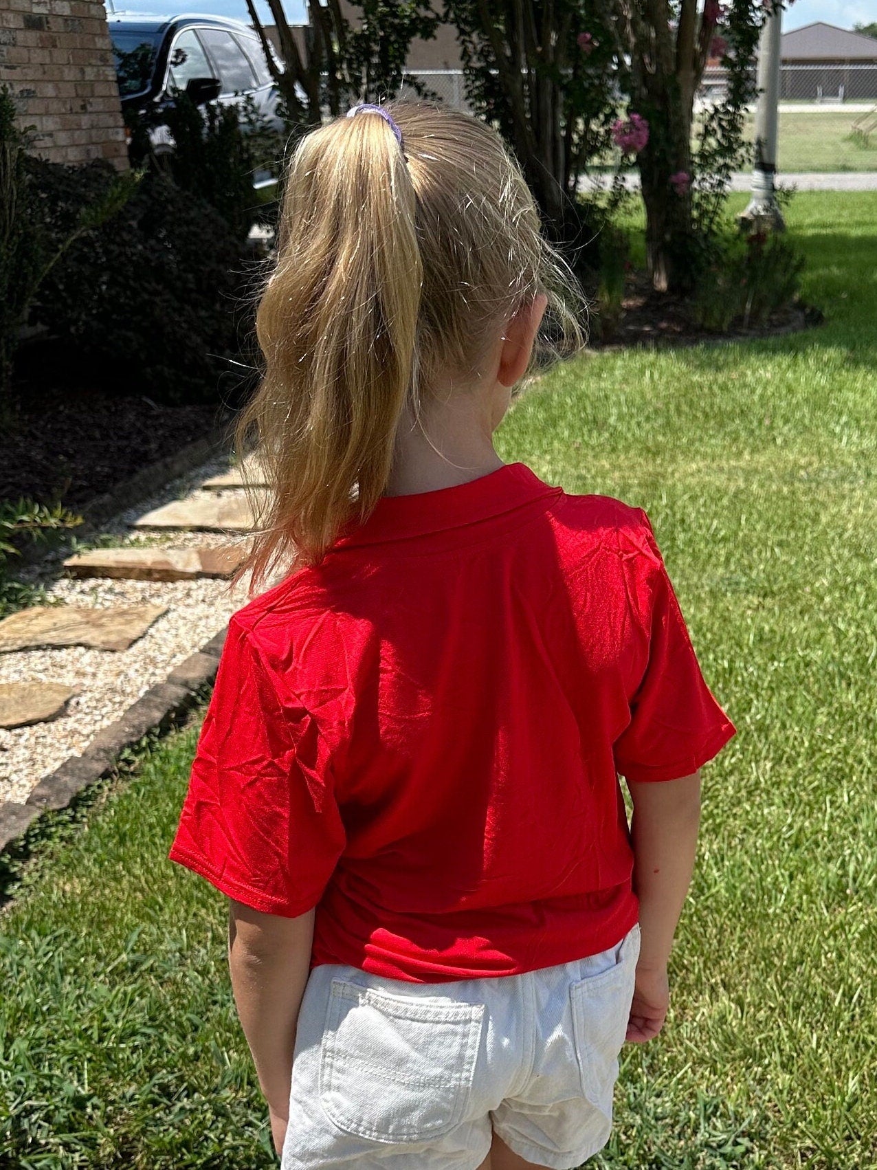 Red Bamboo school style polo shirt