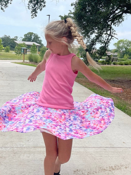 Floral Twirl Skort