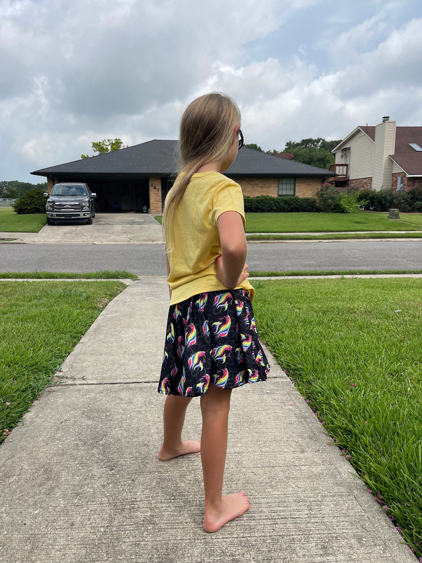Rainbow Unicorn Twirl Skort