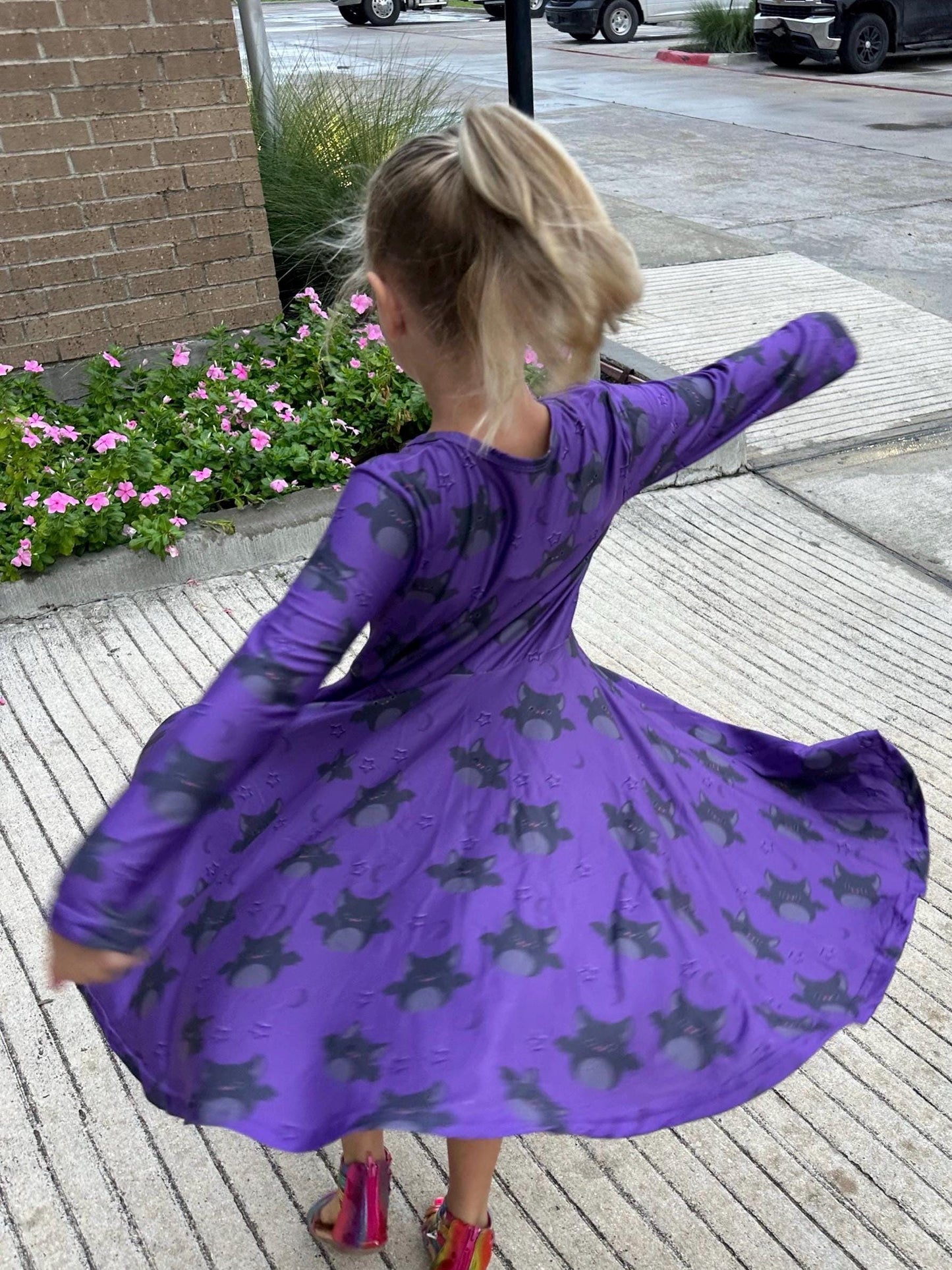 Squishmallow Halloween Bat Twirl Dress