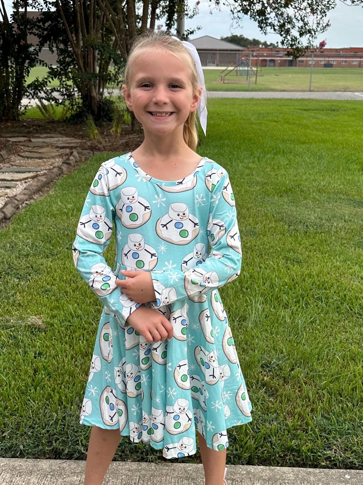 Marshmallow Cookie Twirl Dress