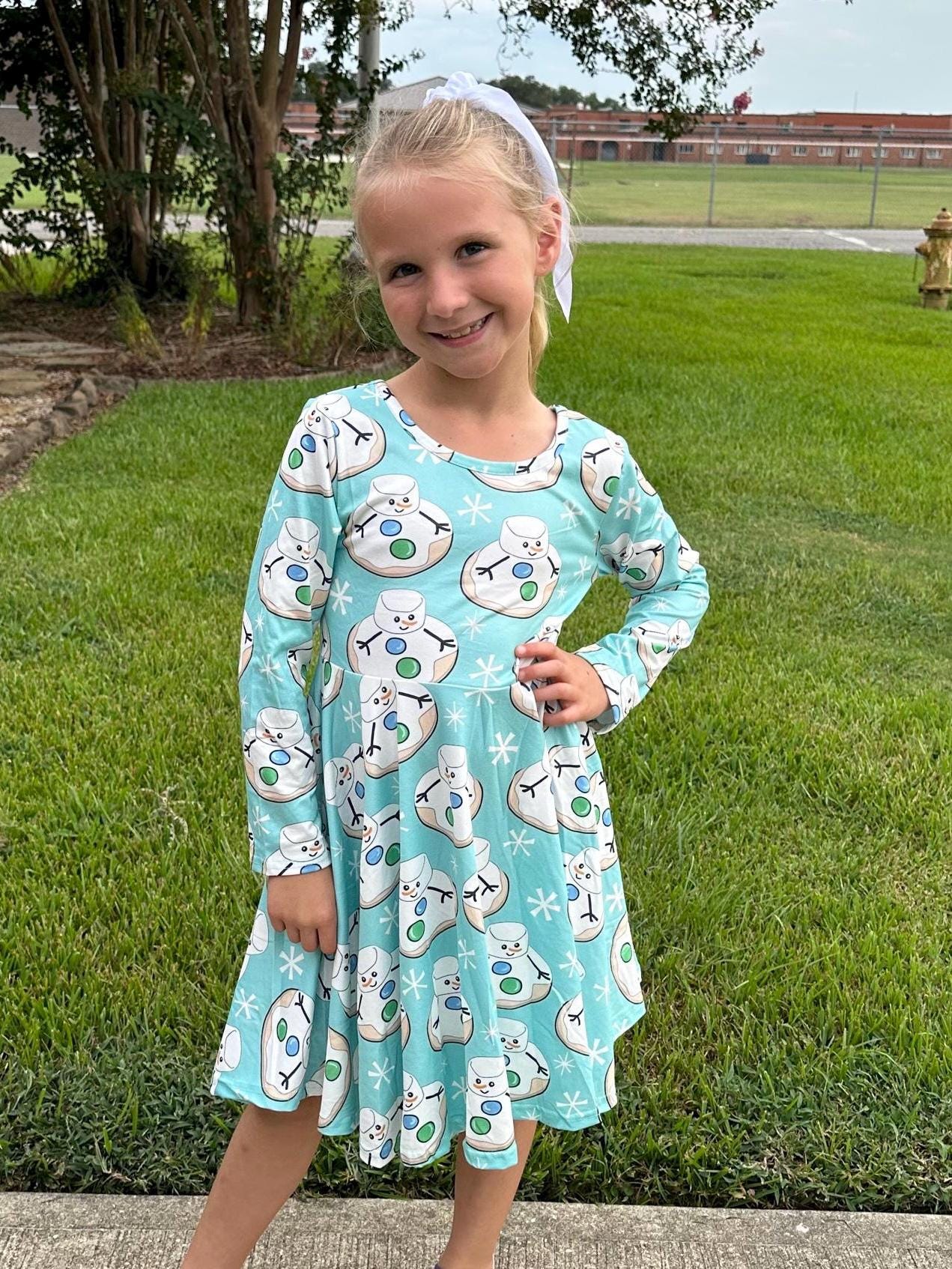 Marshmallow Cookie Twirl Dress